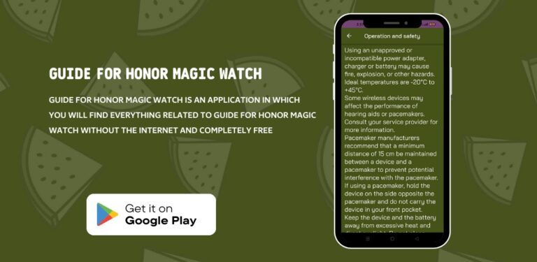 HONOR Magic Watch Guide для Android — скриншот 4