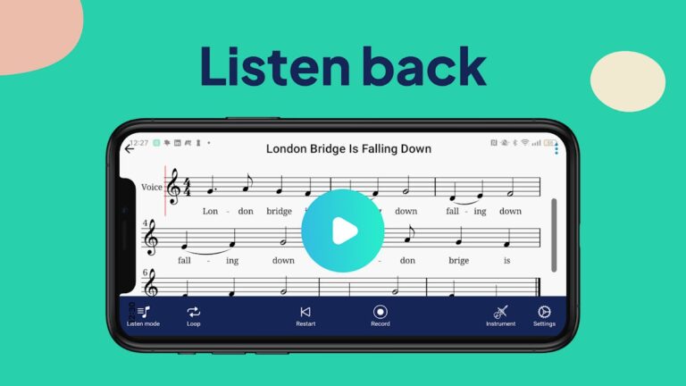 Halbestunde Sheet Music Reader для Android — скриншот 2