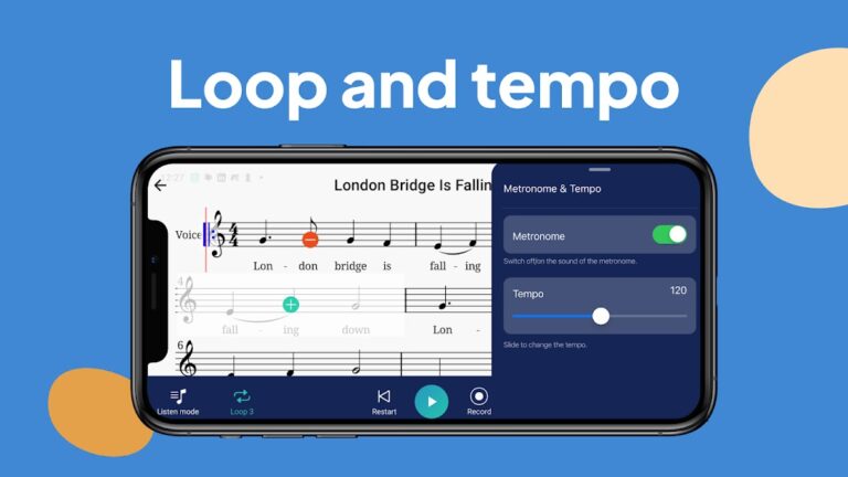 Halbestunde Sheet Music Reader для Android — скриншот 3
