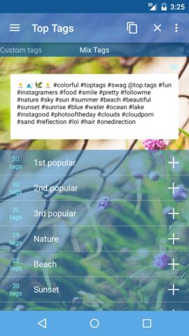 Hashtags for Likes для Android — скриншот 2