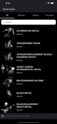 Heavy Metal Radio для iOS — скриншот 1