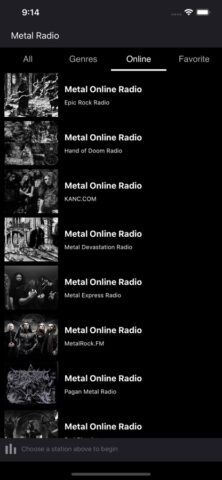 Heavy Metal Radio для iOS — скриншот 3