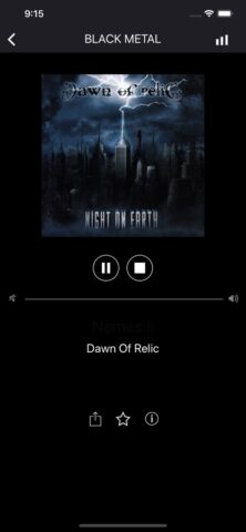 Heavy Metal Radio для iOS — скриншот 4