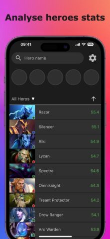 Hero Pick for Dota 2 для iOS — скриншот 1