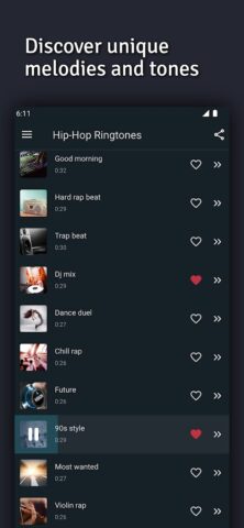 Хип-хоп рингтоны для Android — скриншот 2