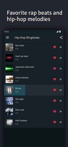 Хип-хоп рингтоны для Android — скриншот 4