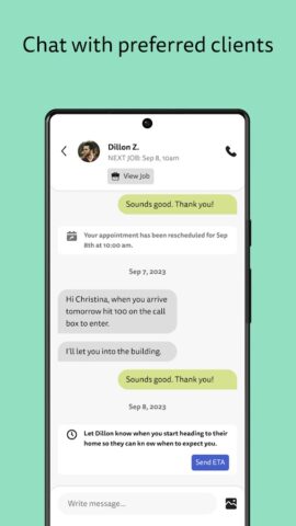 Homeaglow for Cleaners для Android — скриншот 3