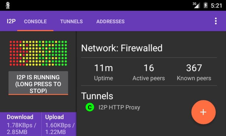 I2P для Android — скриншот 3