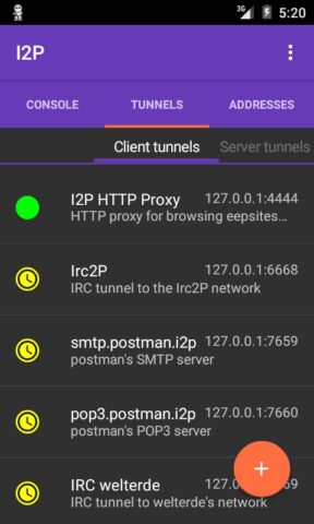 I2P для Android — скриншот 5