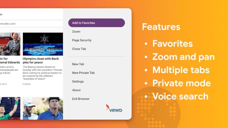 Internet Browser for Sony TV для Android — скриншот 2