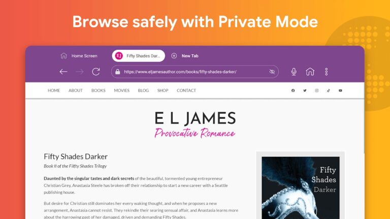 Internet Browser for Sony TV для Android — скриншот 3