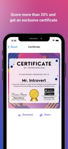 Introvert Test для iOS — скриншот 5
