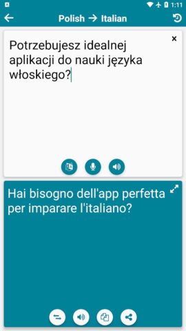 Italian — Polish для Android — скриншот 3