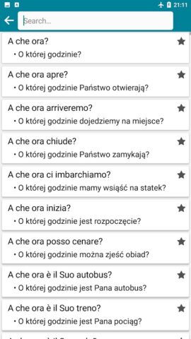 Italian — Polish для Android — скриншот 4