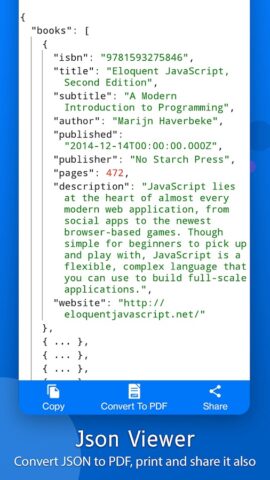 JSON Viewer: JSON Reader для Android — скриншот 3