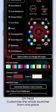 Jarvis Scifi Epic Launcher для Android — скриншот 3