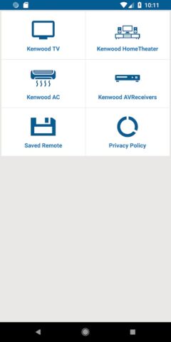 Kenwood Universal Remote для Android — скриншот 1