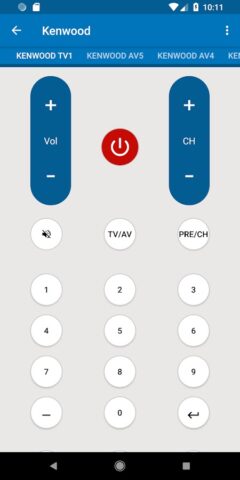 Kenwood Universal Remote для Android — скриншот 4
