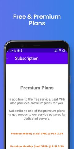 Leaf VPN для Android — скриншот 3