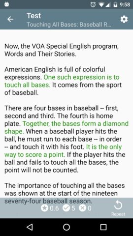 Аудирование. Английский язык для Android — скриншот 4