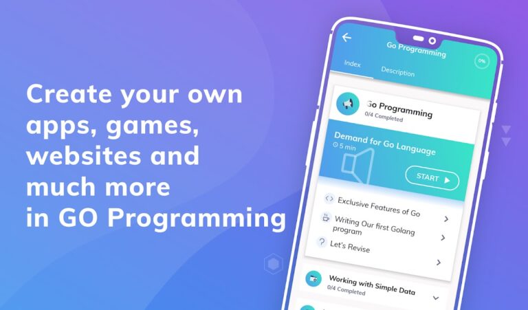 Learn Go Programming для Android — скриншот 1