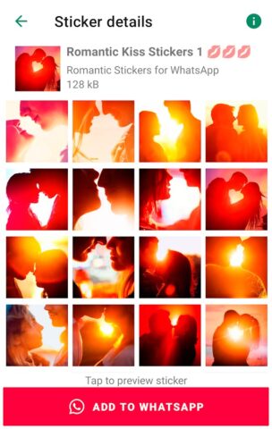 Love stickers for WhatsApp для Android — скриншот 2