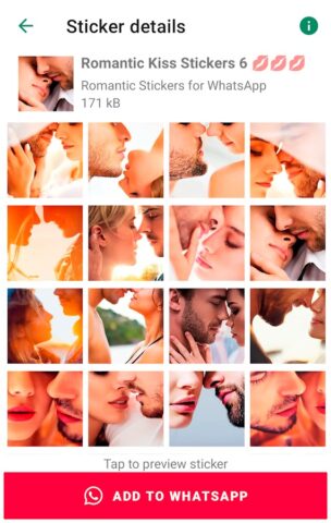 Love stickers for WhatsApp для Android — скриншот 5