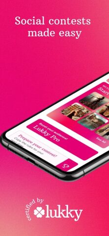 Lukky: социальная раздача Ig для Android — скриншот 1