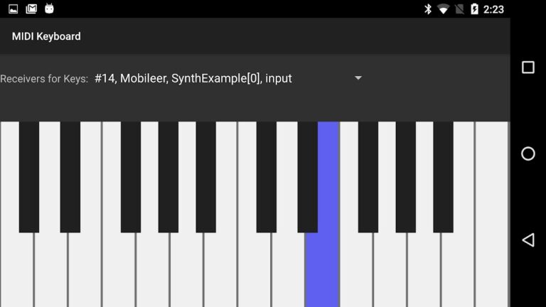 MIDI Keyboard для Android — скриншот 1