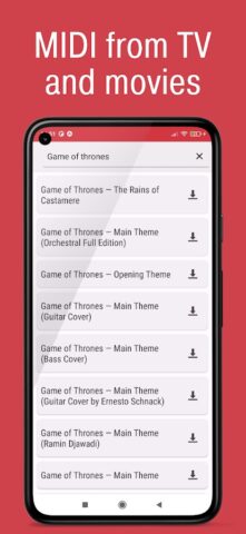 MIDI Music: Search & Download для Android — скриншот 4