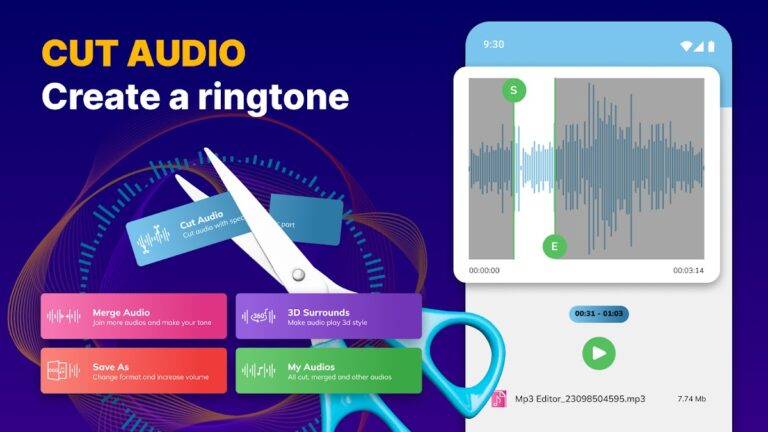 MP3 Cutter & Audio Trimmer — скриншот 1