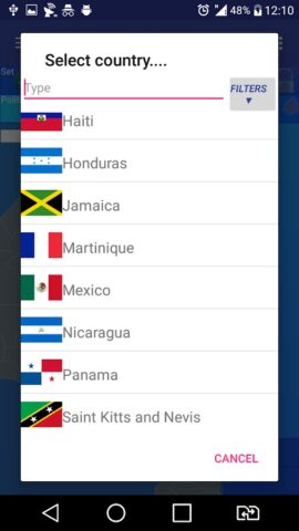 Карта Северной Америки для Android — скриншот 3