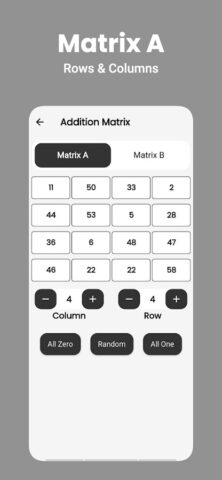 Matrix Calculator для Android — скриншот 3