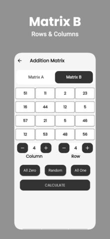 Matrix Calculator для Android — скриншот 4