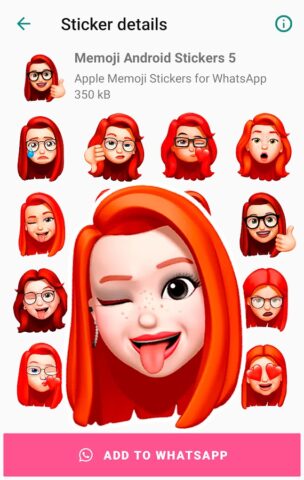 Стикеры Мемоджи на Андроид для Android — скриншот 2