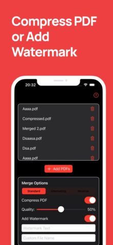 объединить PDF для iOS — скриншот 3