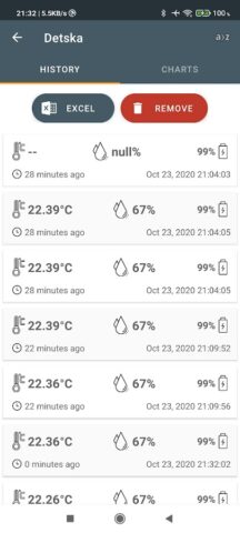 Mijia Temperature для Android — скриншот 3