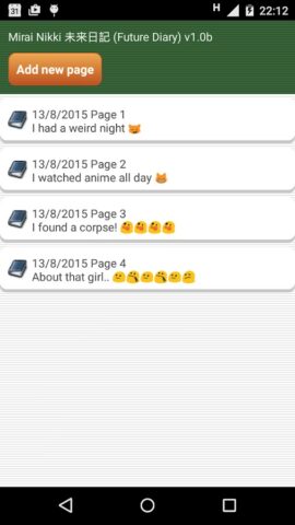 Mirai Nikki для Android — скриншот 3