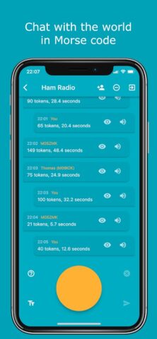 Morse Chat: Talk in Morse Code для Android — скриншот 1