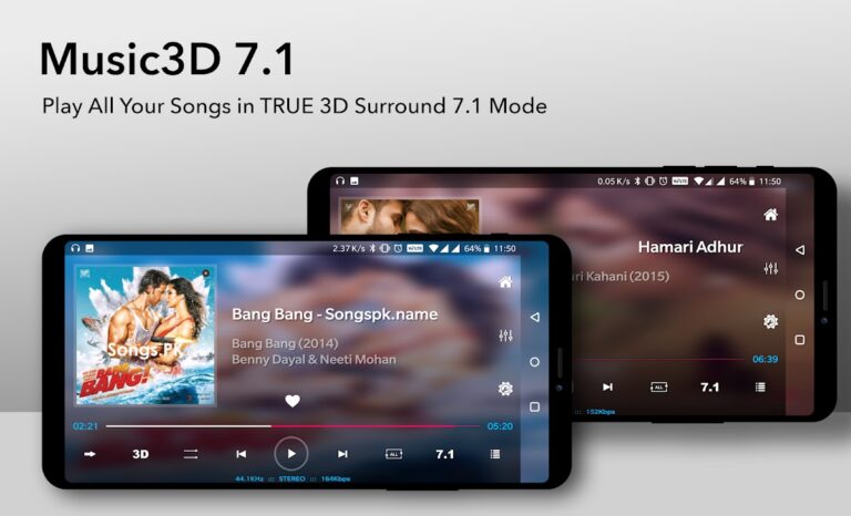 Music Player 3D Surround 7.1 для Android — скриншот 2