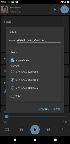 Music Speed Changer для Android — скриншот 4