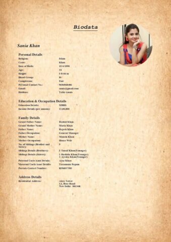 Muslim Marriage Biodata Maker для Android — скриншот 4