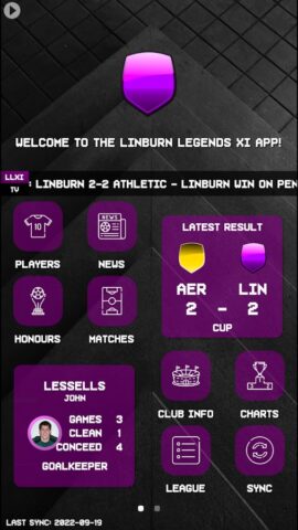 My Football Club App для Android — скриншот 1
