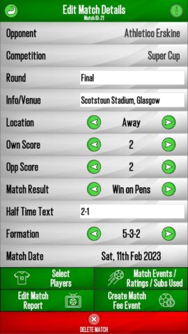 My Football Club App для Android — скриншот 3