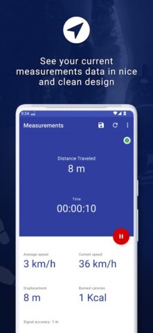 GPS одометр для Android — скриншот 2