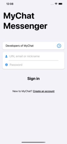 MyChat Client для iOS — скриншот 1