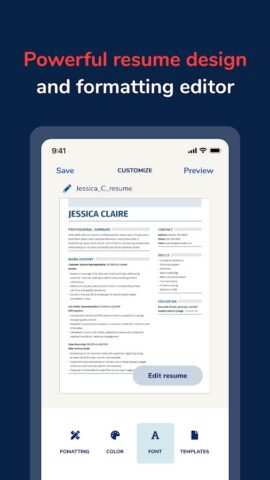 MyPerfectResume Builder для Android — скриншот 3