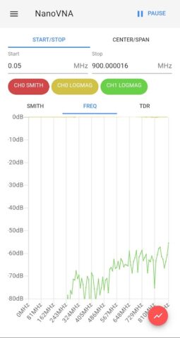 NanoVNA WebApp для Android — скриншот 3