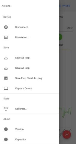 NanoVNA WebApp для Android — скриншот 4