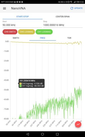 NanoVNA WebApp для Android — скриншот 5